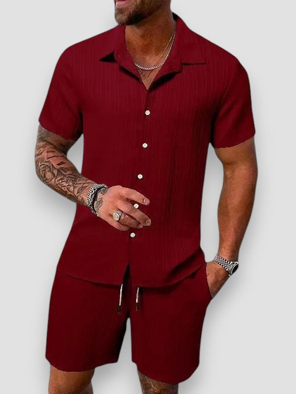 Le Havre™ | Ensemble chemise et pantalon en coton et lin