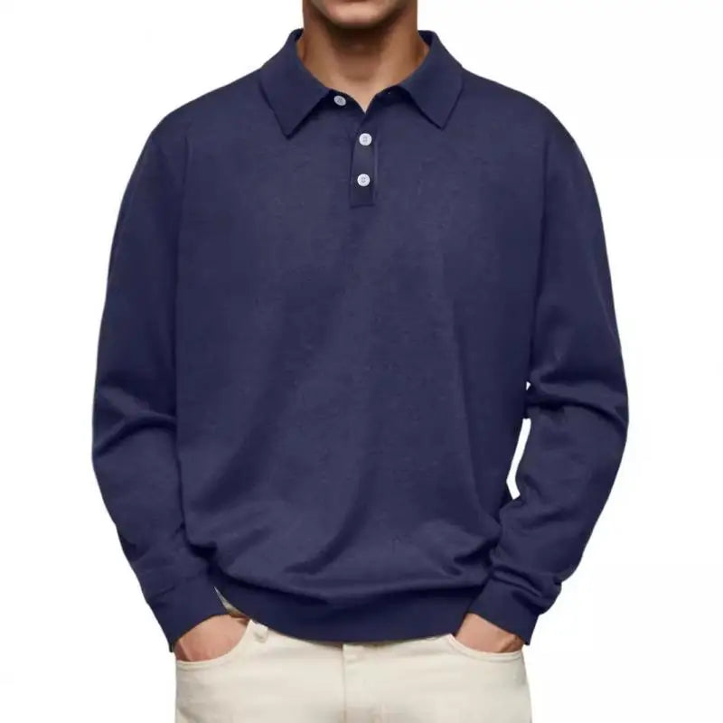 Chez Monsieur™ | Polo Décontracté à Manches Longues