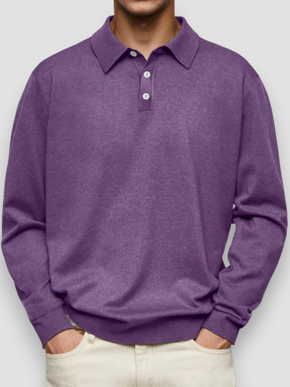 Robert™ | Polo Décontracté à Manches Longues