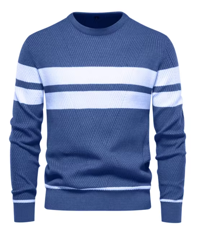 Sébastien™ | Pull Bicolore Contrasté