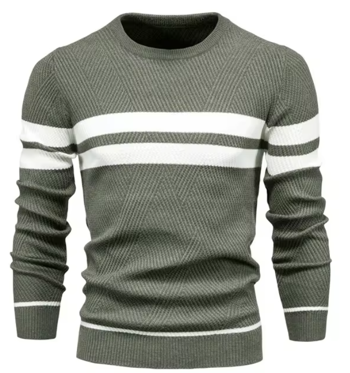Sébastien™ | Pull Bicolore Contrasté