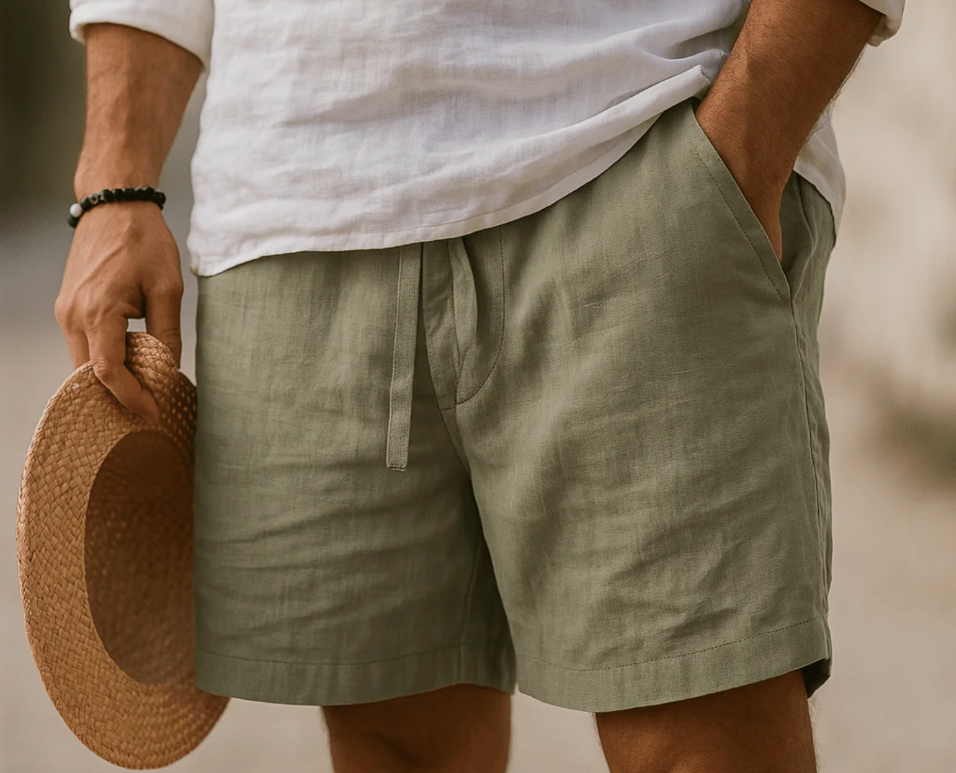 Pascal™ | Short en lin élégant