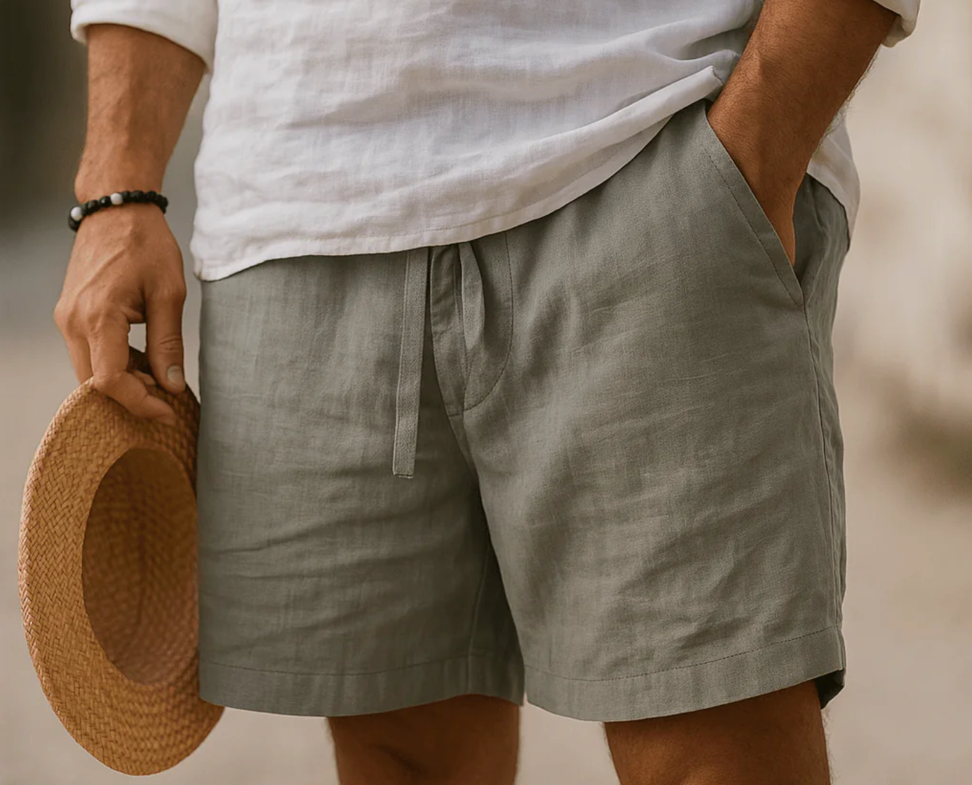 Pascal™ | Short en lin élégant