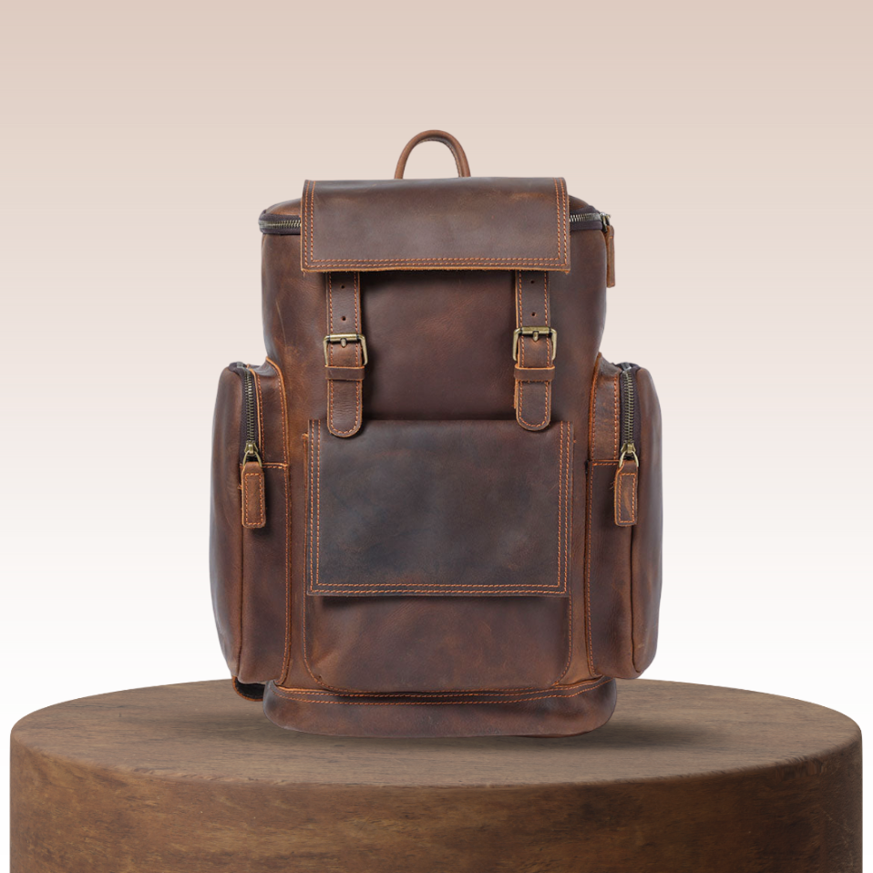 Narcisse | Sac à dos en cuir pour ordinateur portable pour le quotidien
