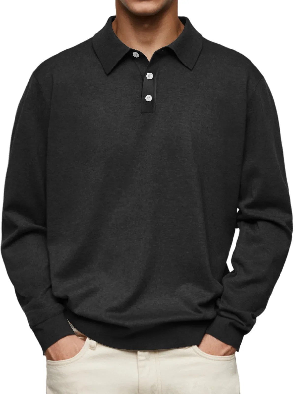 Chez Monsieur™ | Polo Décontracté à Manches Longues
