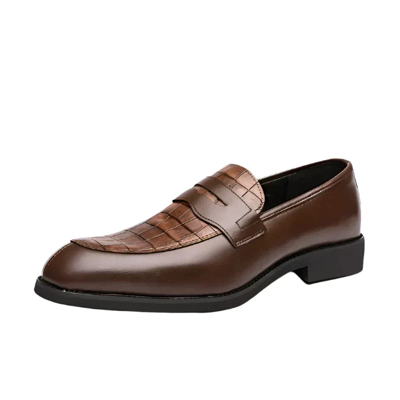Delcourt™ | Mocassins en Cuir effet Crocodile