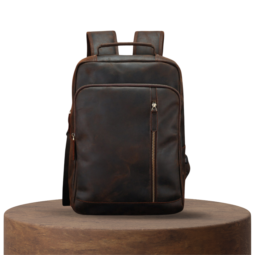 Jean-François | Sac à dos professionnel en cuir pour ordinateur portable