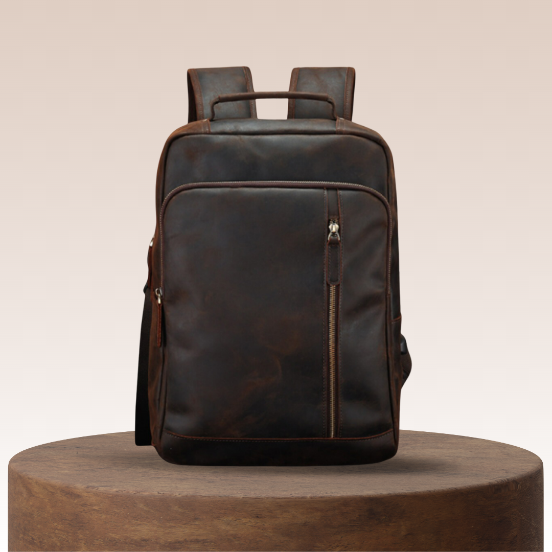 Jean-François | Sac à dos professionnel en cuir pour ordinateur portable