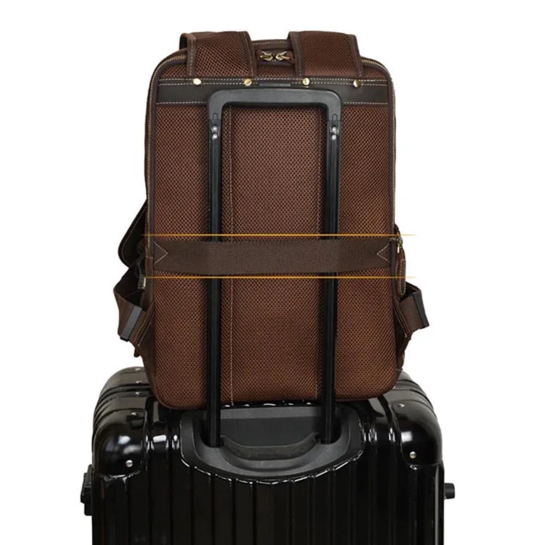 Jean-François | Sac à dos professionnel en cuir pour ordinateur portable