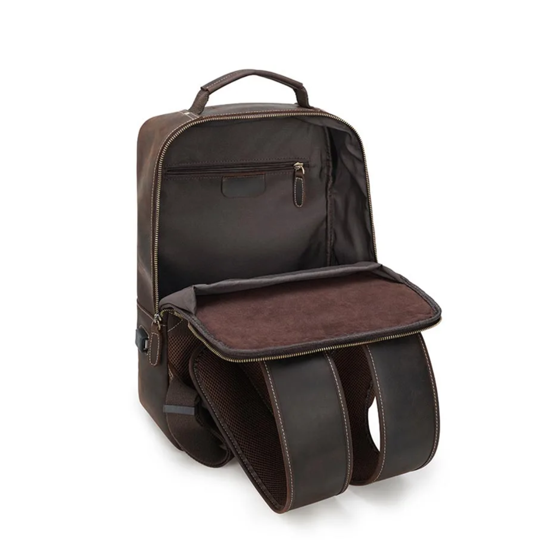 Jean-François | Sac à dos professionnel en cuir pour ordinateur portable