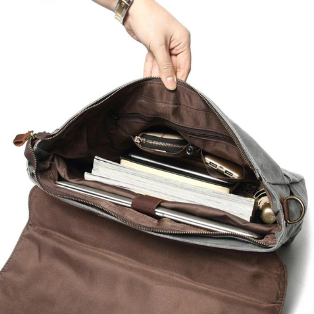 Hubert | Cuir Classique Robuste | Sac Messager