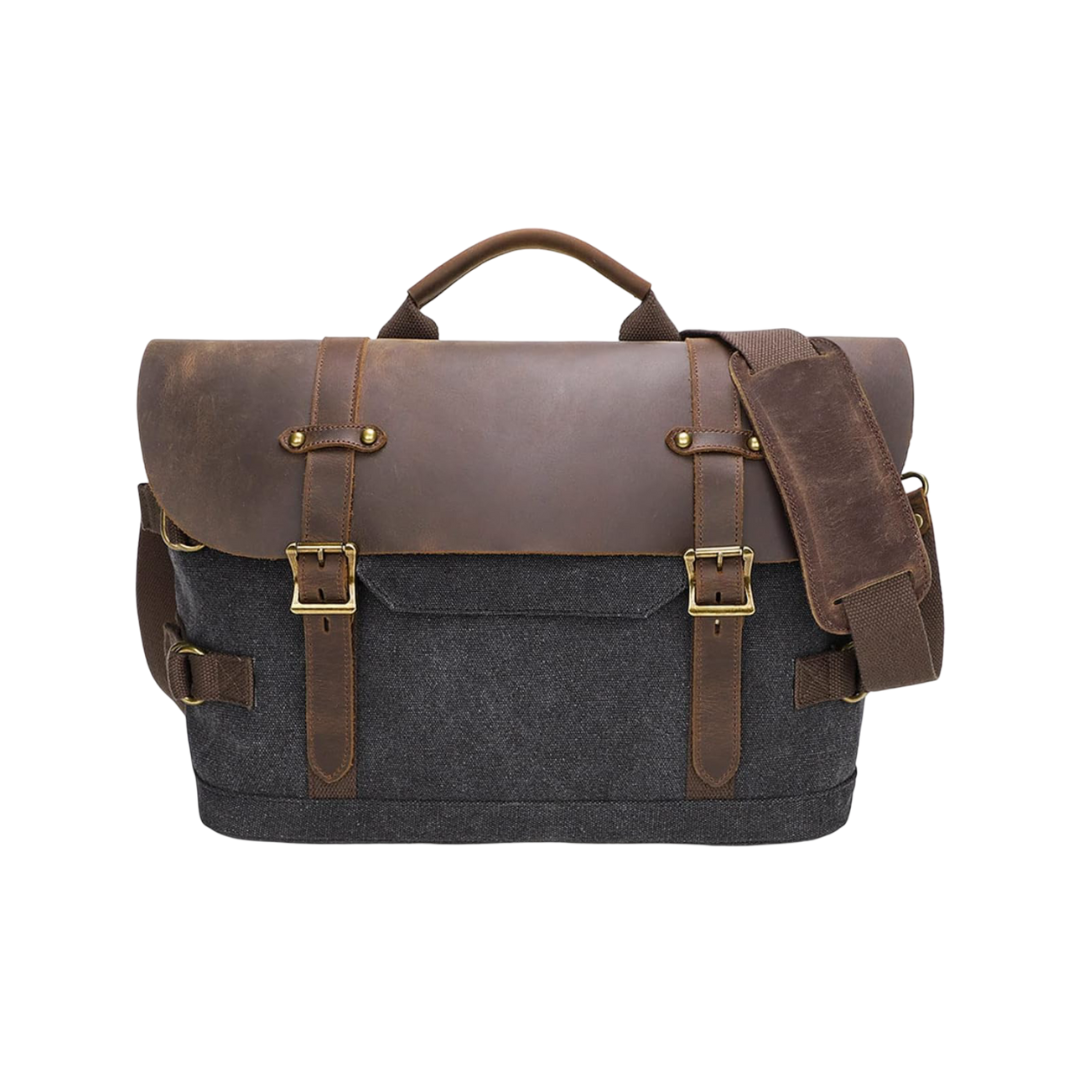 Hubert | Cuir Classique Robuste | Sac Messager