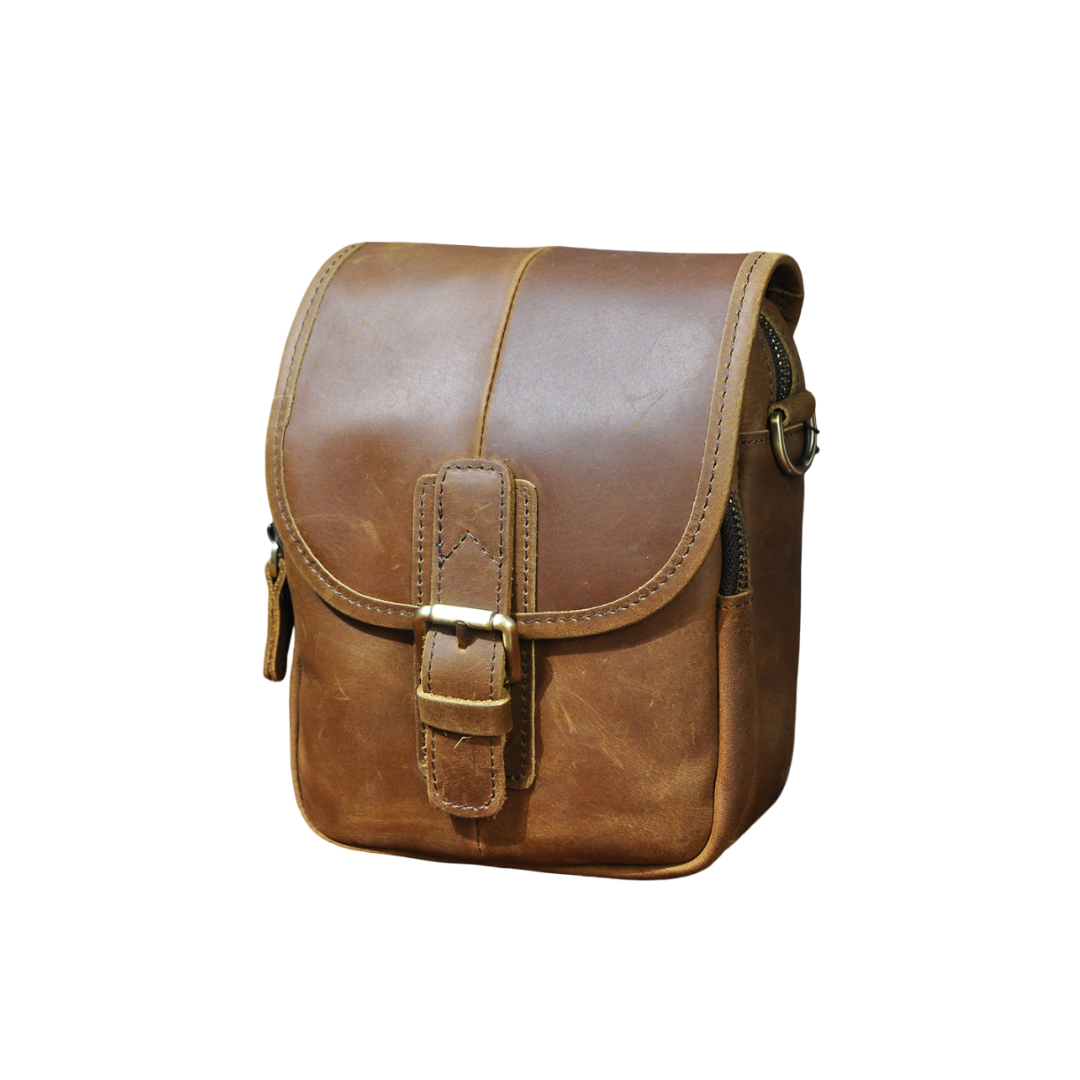 Vincent | Sac à bandoulière en cuir véritable pour homme