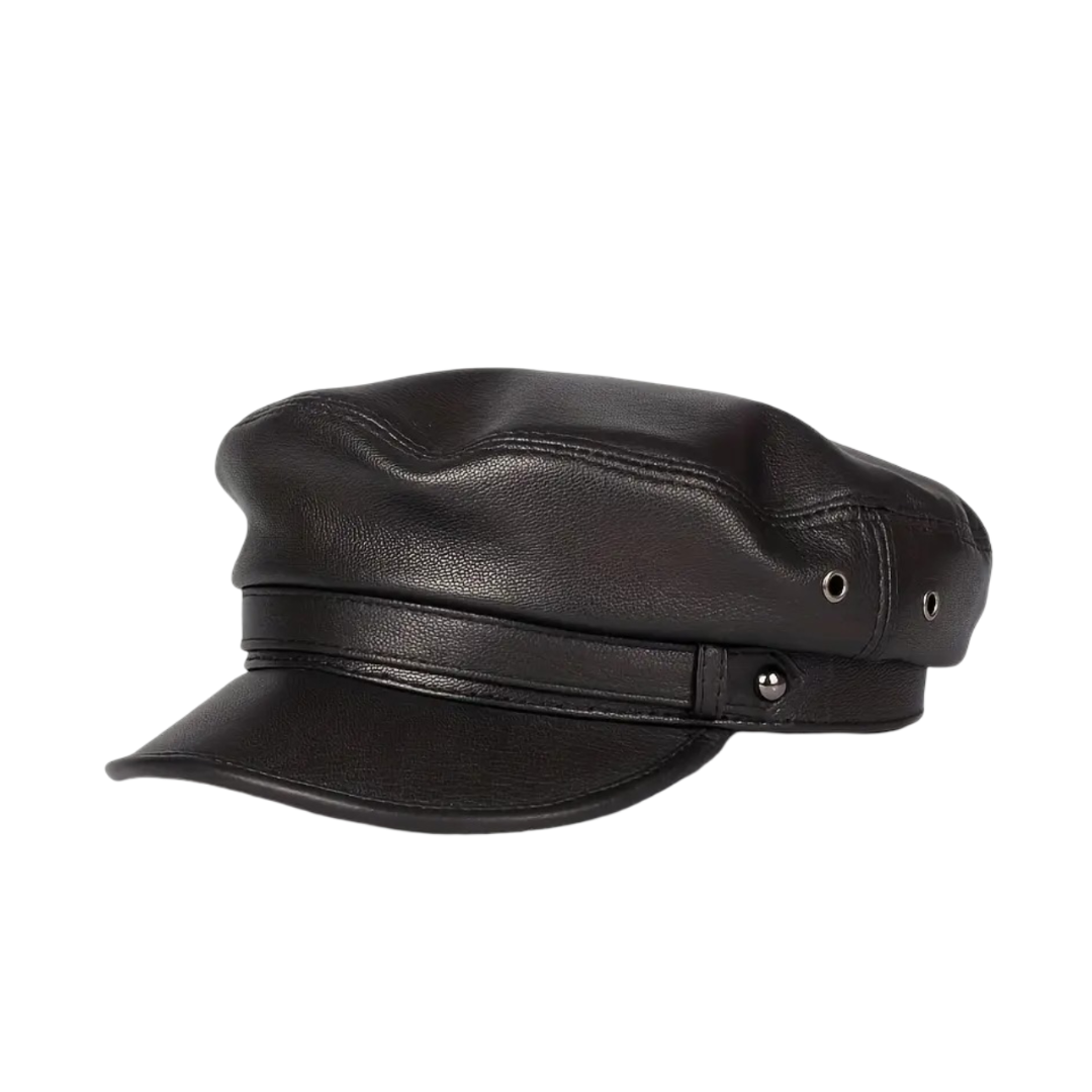 Aimé | Casquette en cuir style Fiddler