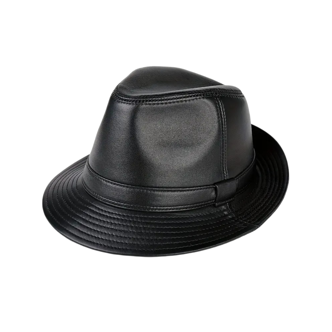 Lionel | Chapeau Fedora en cuir classique