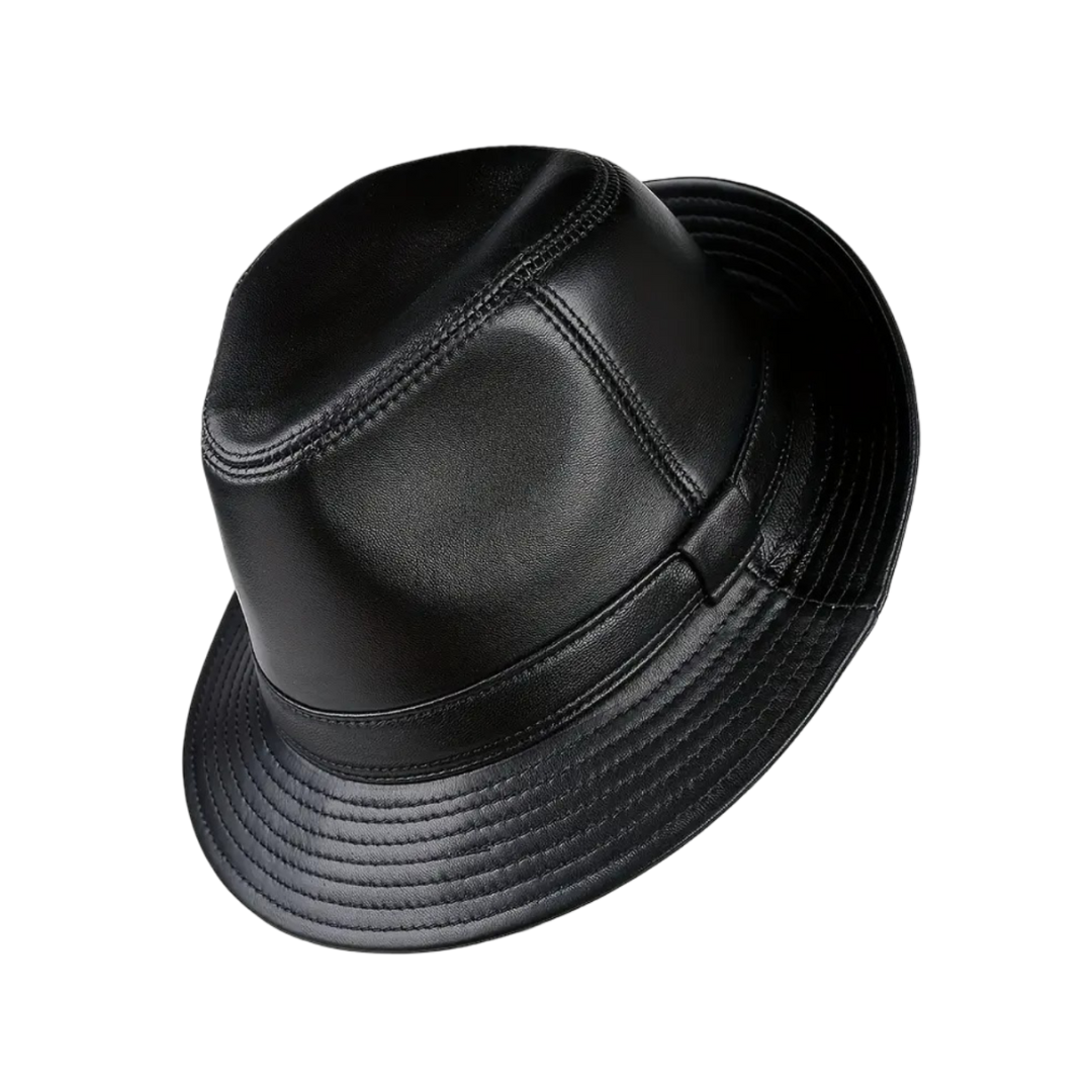 Lionel | Chapeau Fedora en cuir classique