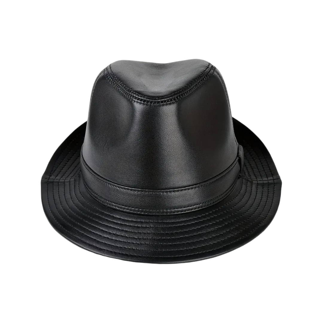 Lionel | Chapeau Fedora en cuir classique