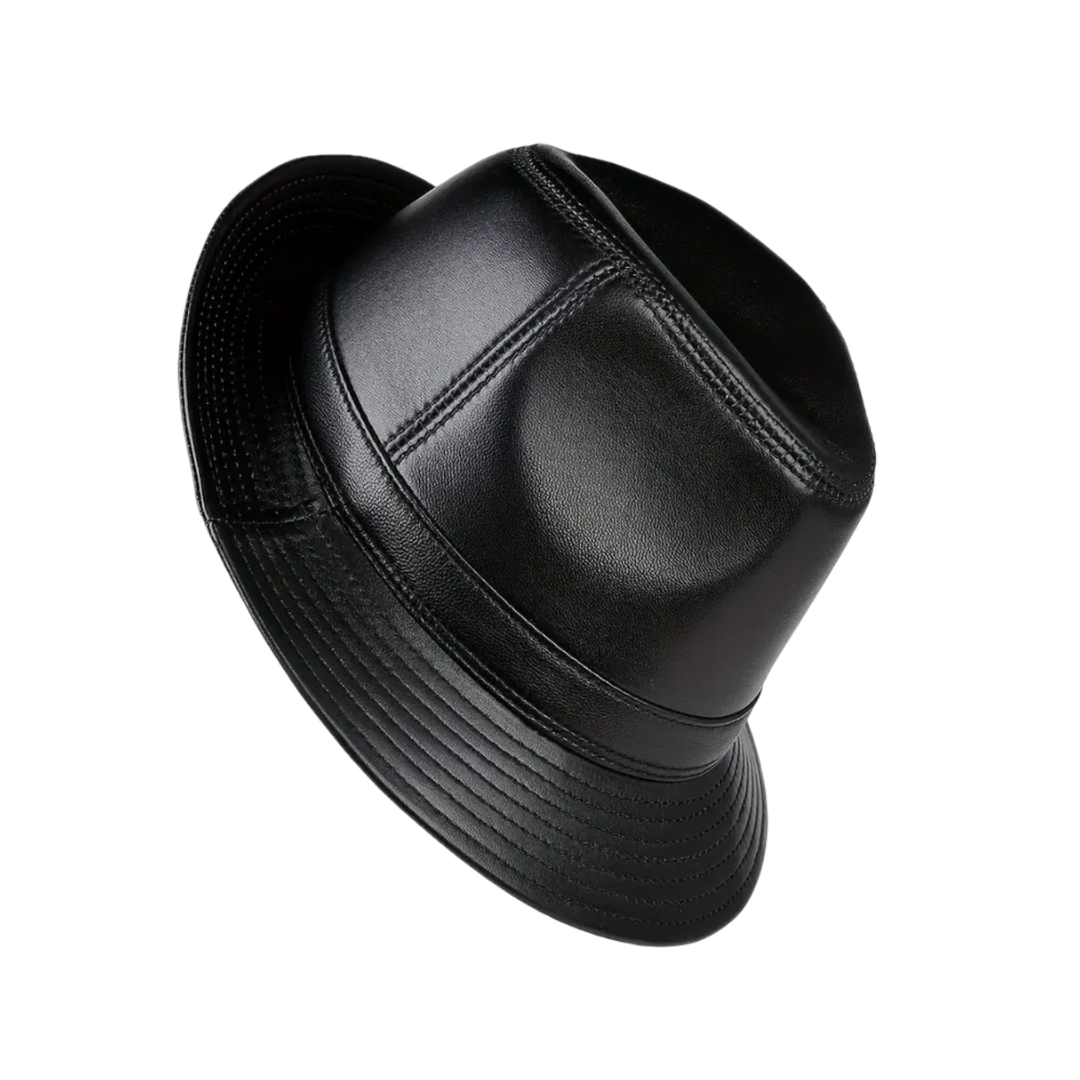 Lionel | Chapeau Fedora en cuir classique