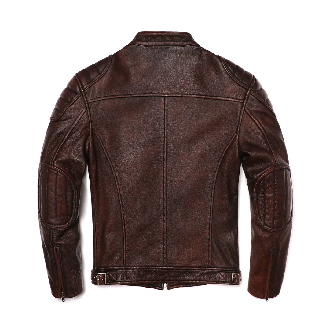 Firmin | Veste en cuir vintage style racer