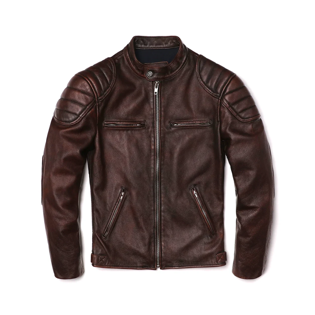 Firmin | Veste en cuir vintage style racer