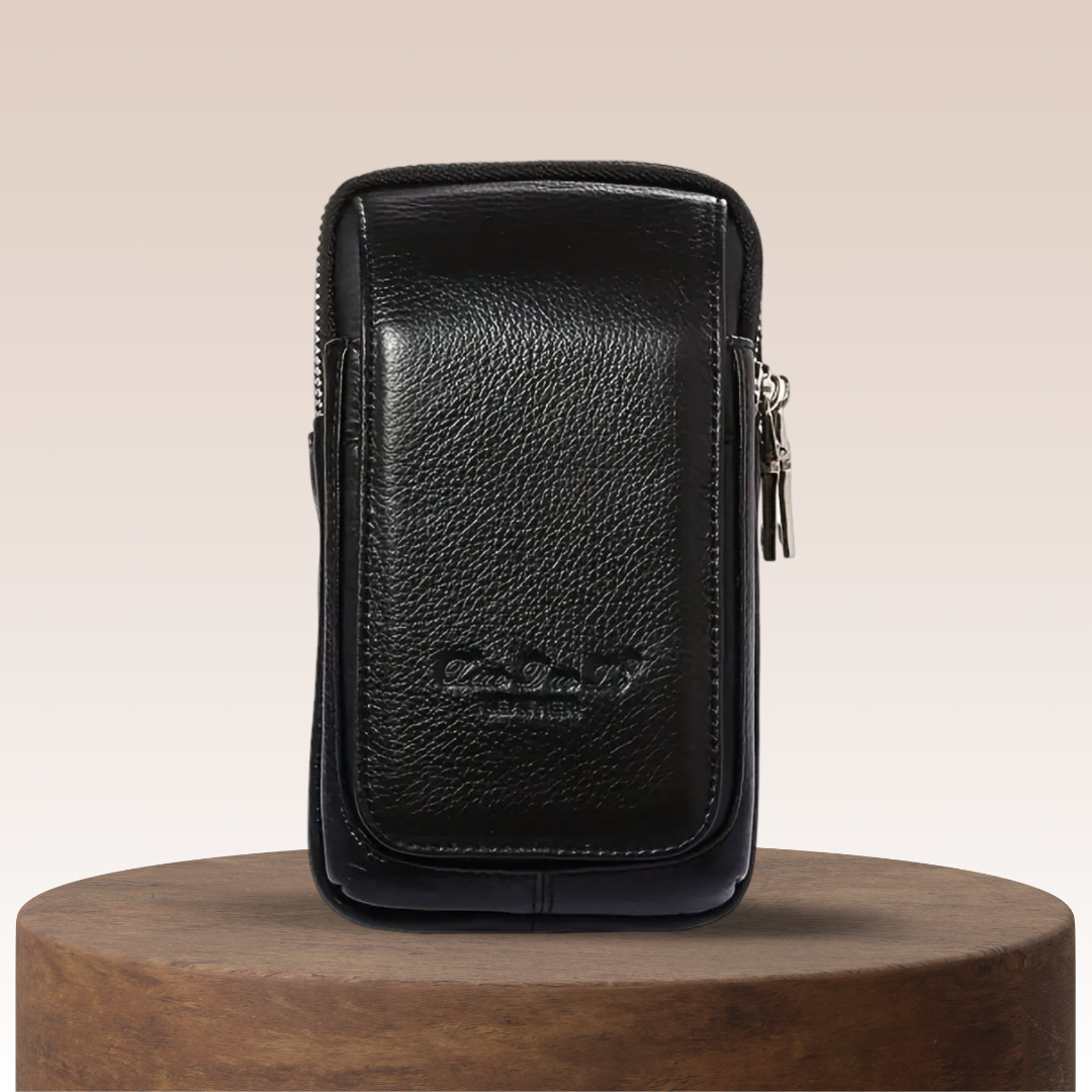 Elie | Pochette ceinture en cuir pour téléphone et essentiels