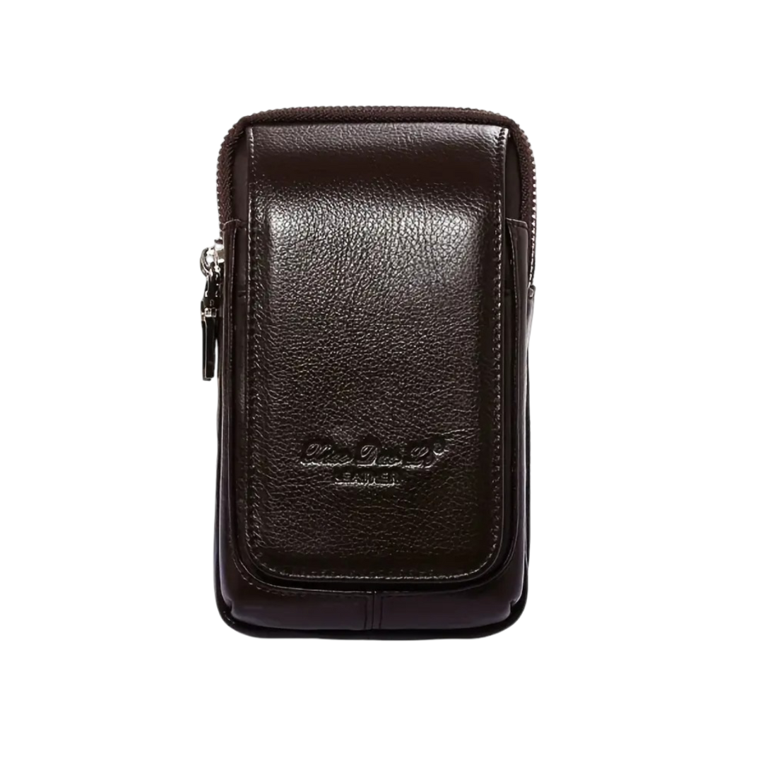 Elie | Pochette ceinture en cuir pour téléphone et essentiels