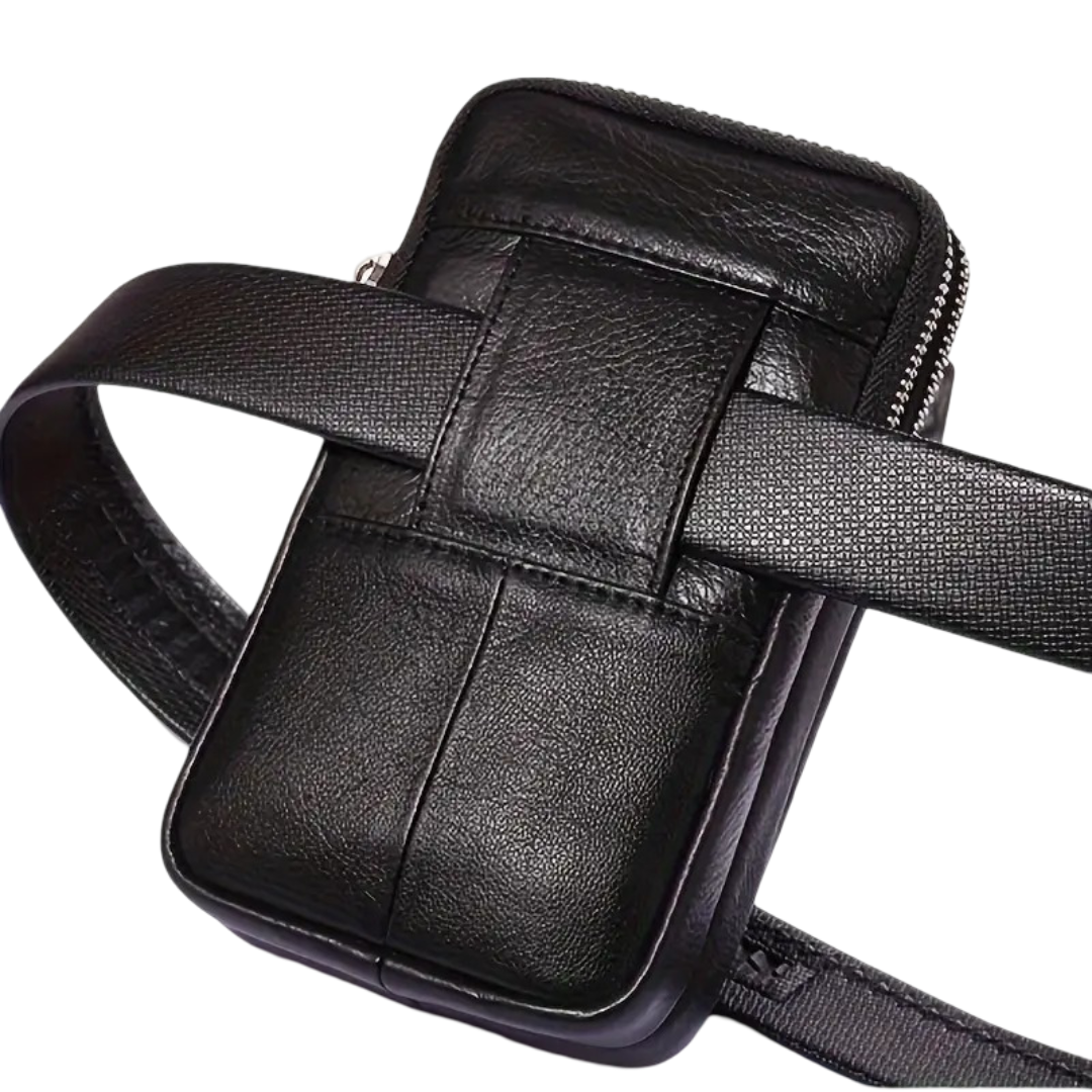 Elie | Pochette ceinture en cuir pour téléphone et essentiels