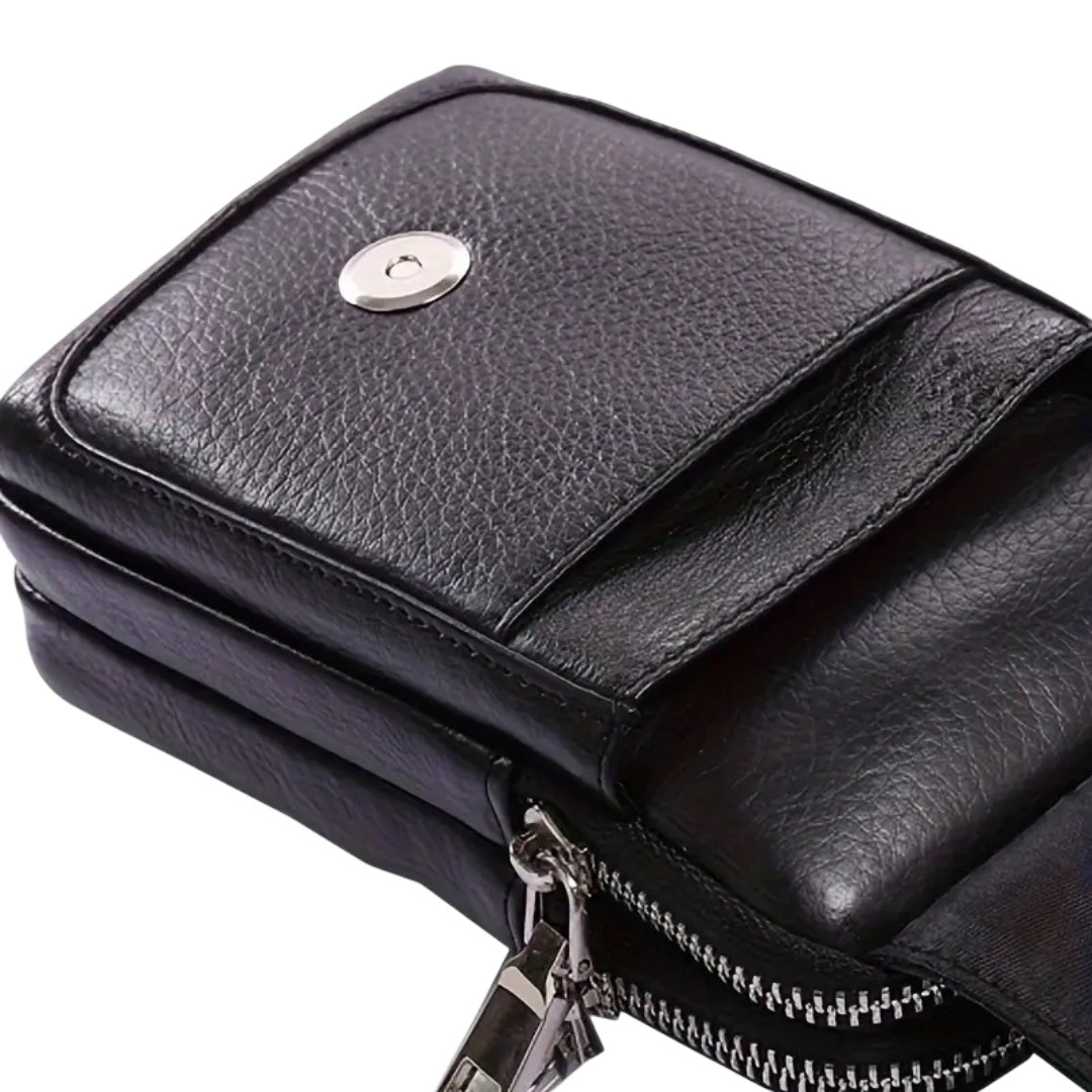 Elie | Pochette ceinture en cuir pour téléphone et essentiels