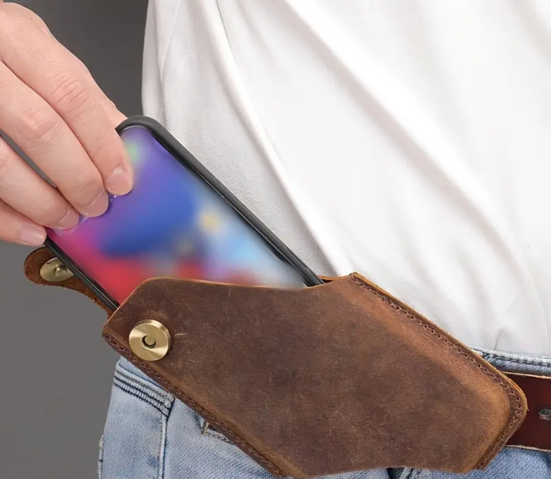 Bruno | Étui vertical en cuir pour téléphone