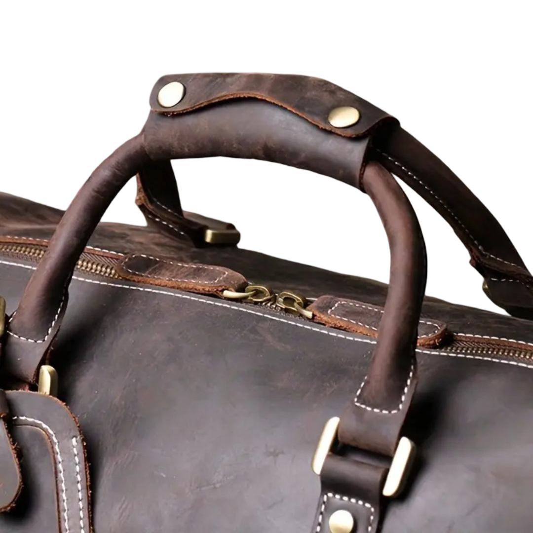 Richard | Sac bandoulière de voyage en cuir véritable pleine fleur