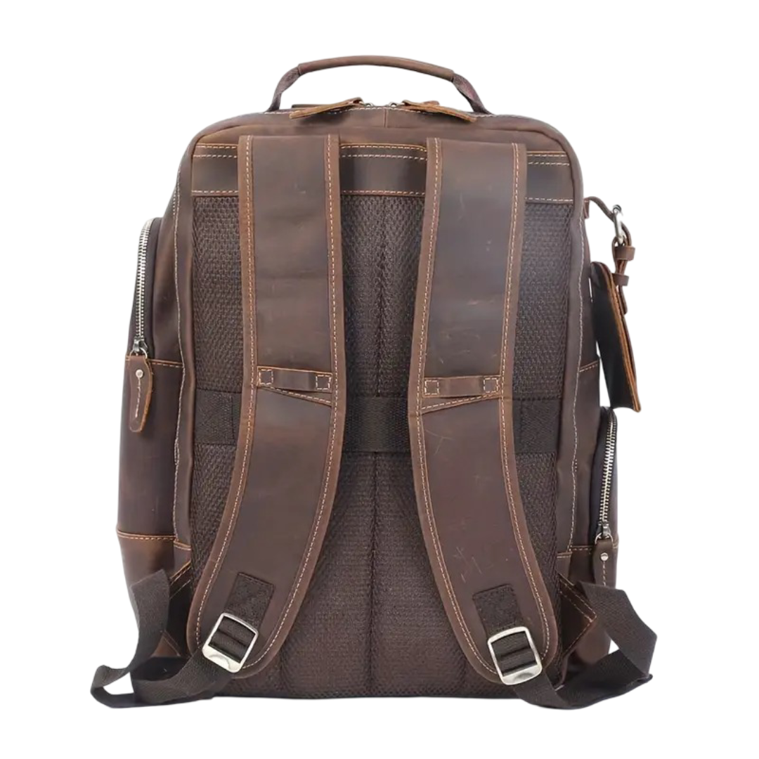 Dubois | Sac à dos vintage en cuir à plusieurs couches