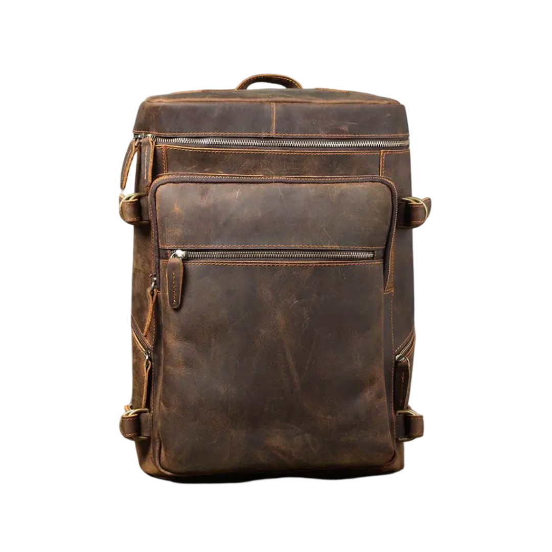 Pascal | Sacoche pour ordinateur en cuir vintage & sac à dos de voyage