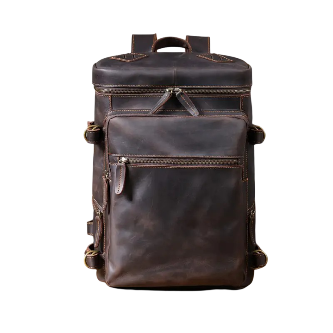 Pascal | Sacoche pour ordinateur en cuir vintage & sac à dos de voyage