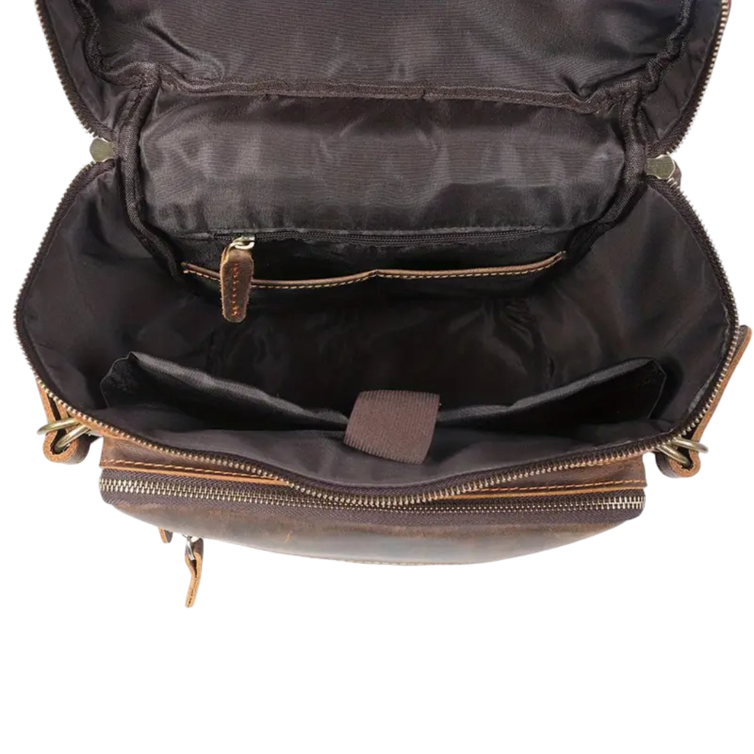 Pascal | Sacoche pour ordinateur en cuir vintage & sac à dos de voyage