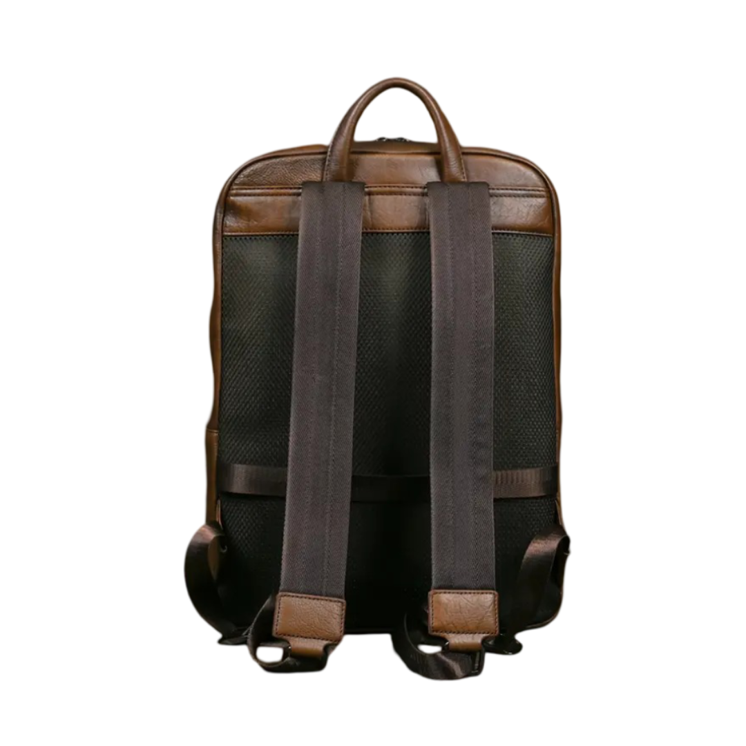 Hubert | Sac à dos pour ordinateur portable en cuir pleine fleur “Professor”