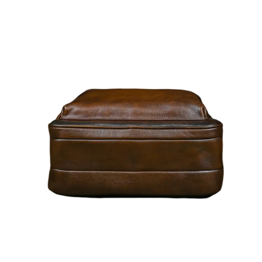 Hubert | Sac à dos pour ordinateur portable en cuir pleine fleur “Professor”