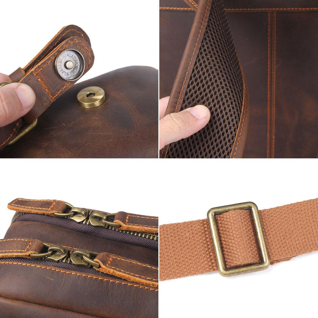 Gérald | Sac à dos en cuir style vintage pour un usage quotidien