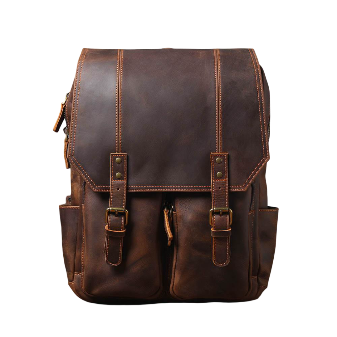 Gérald | Sac à dos en cuir style vintage pour un usage quotidien