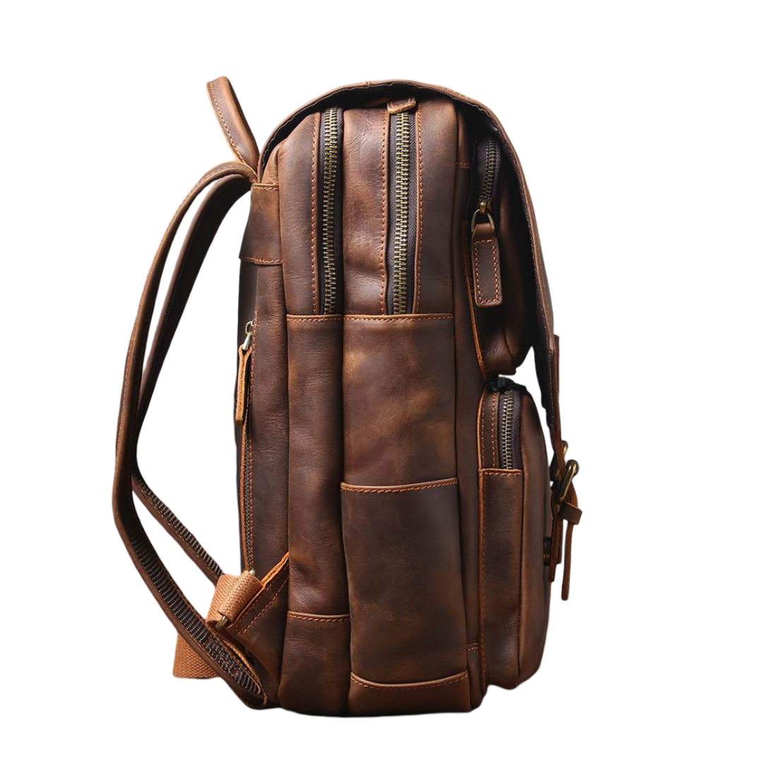 Gérald | Sac à dos en cuir style vintage pour un usage quotidien