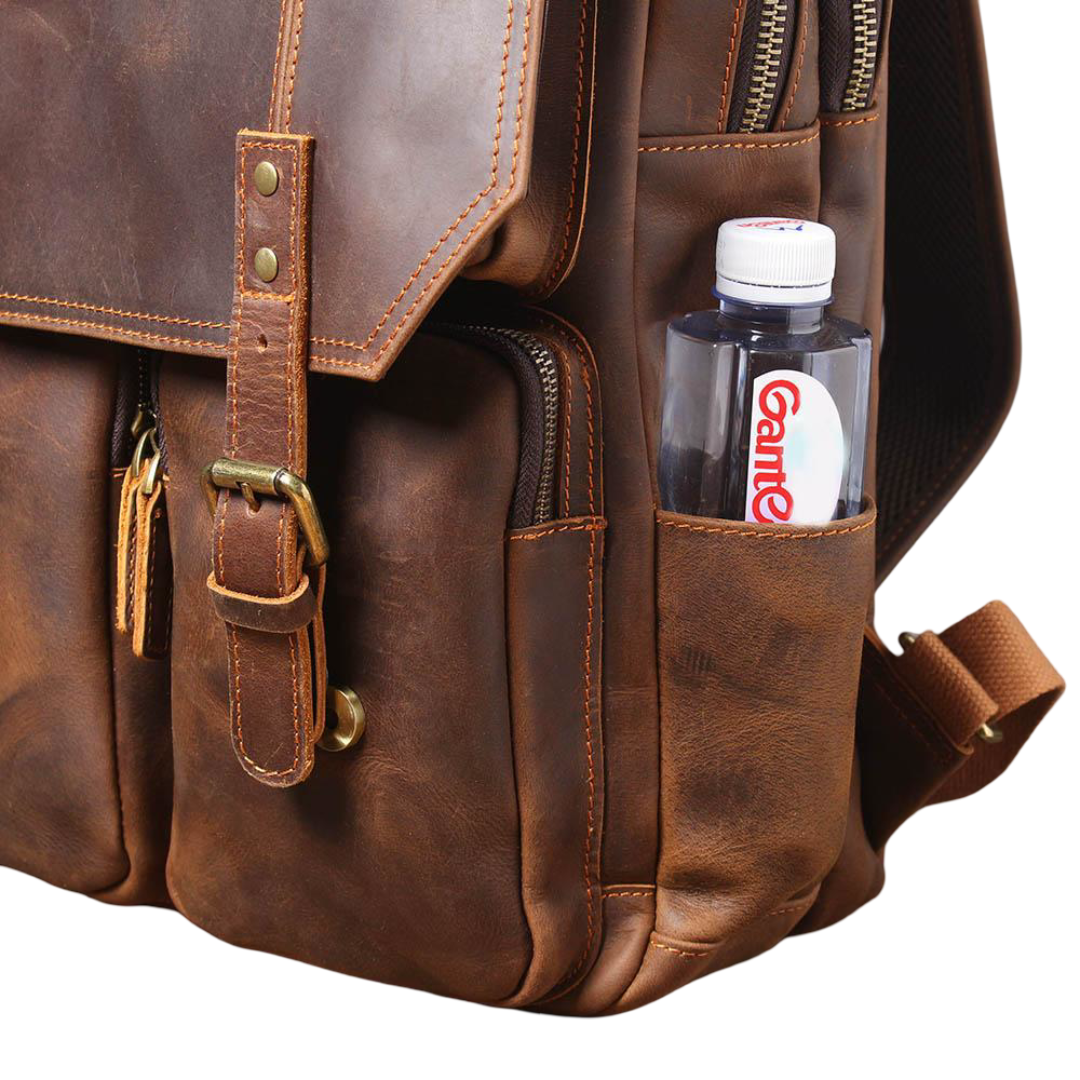 Gérald | Sac à dos en cuir style vintage pour un usage quotidien