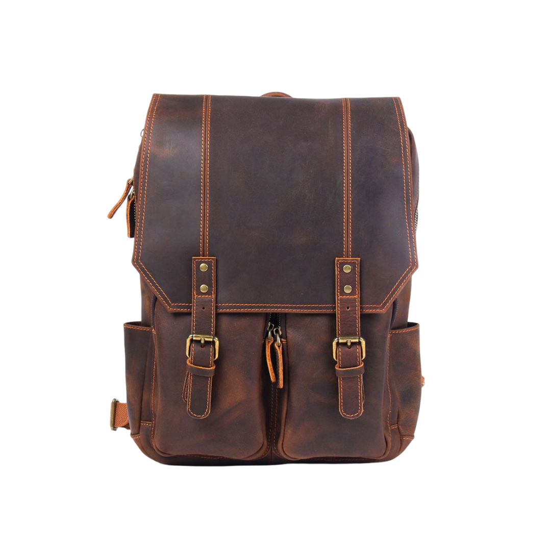 Gérald | Sac à dos en cuir style vintage pour un usage quotidien