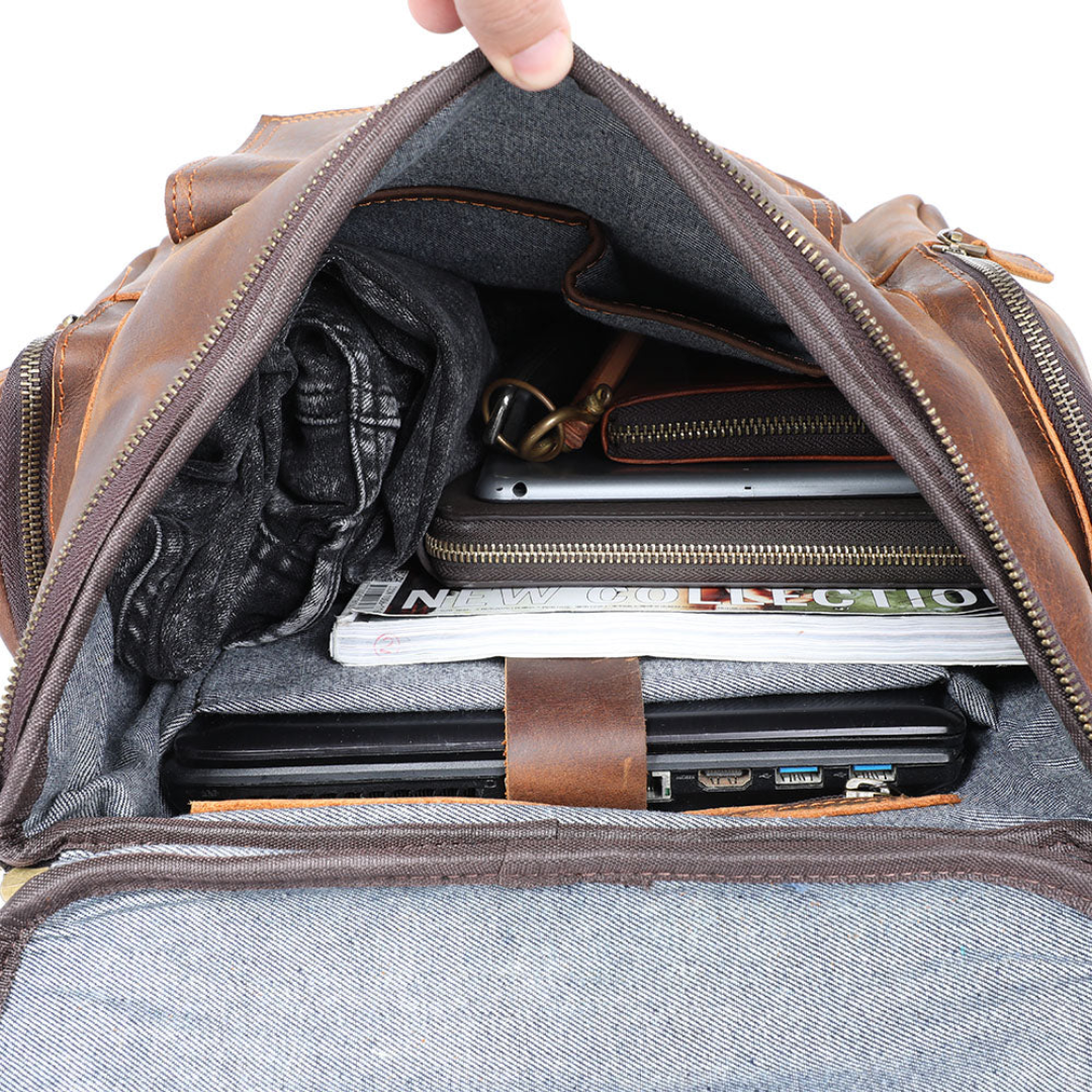 Narcisse | Sac à dos en cuir pour ordinateur portable pour le quotidien