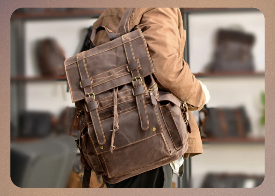 Étienne | Sac à dos à cordon en toile