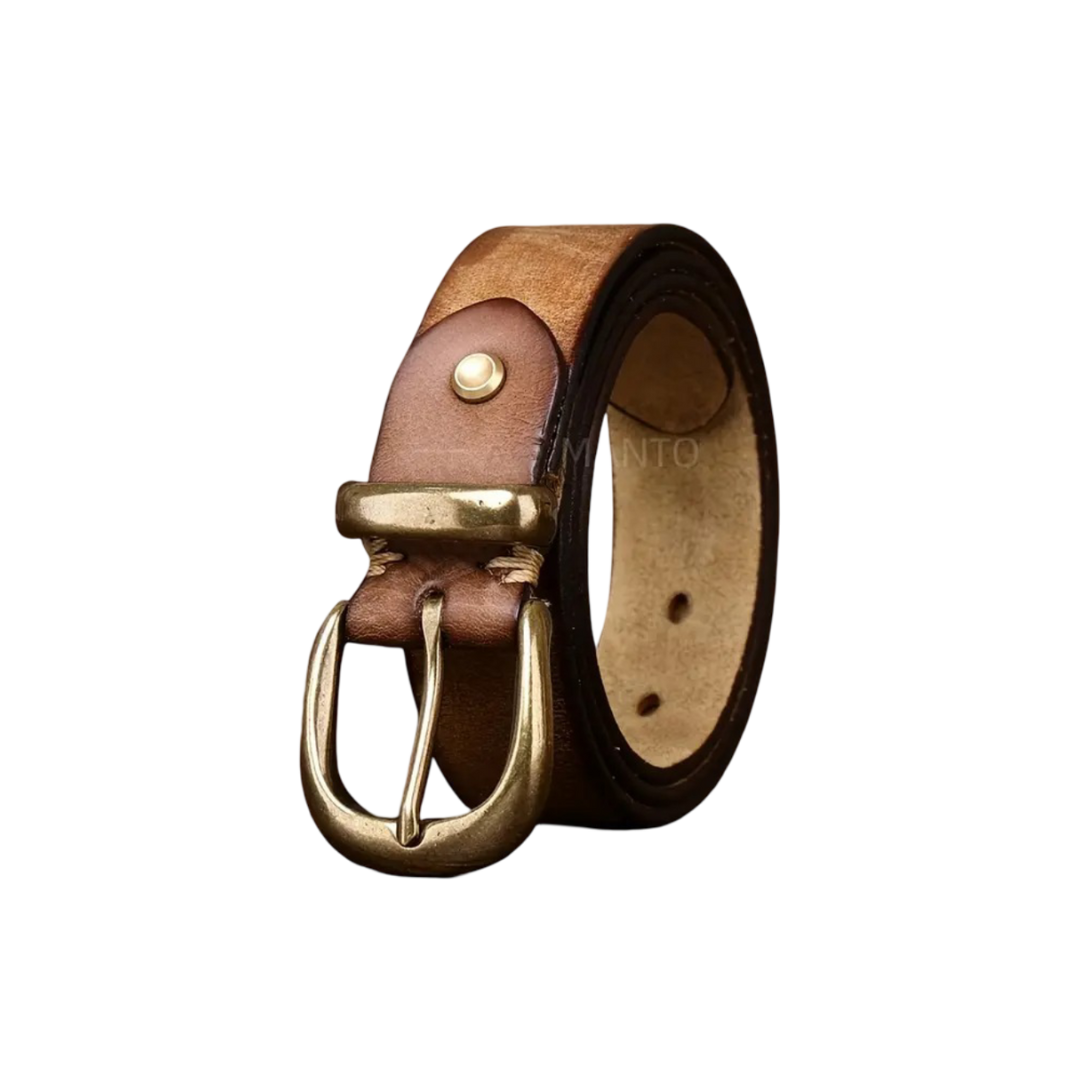 Bruno | Ceinture rétro avec boucle dorée