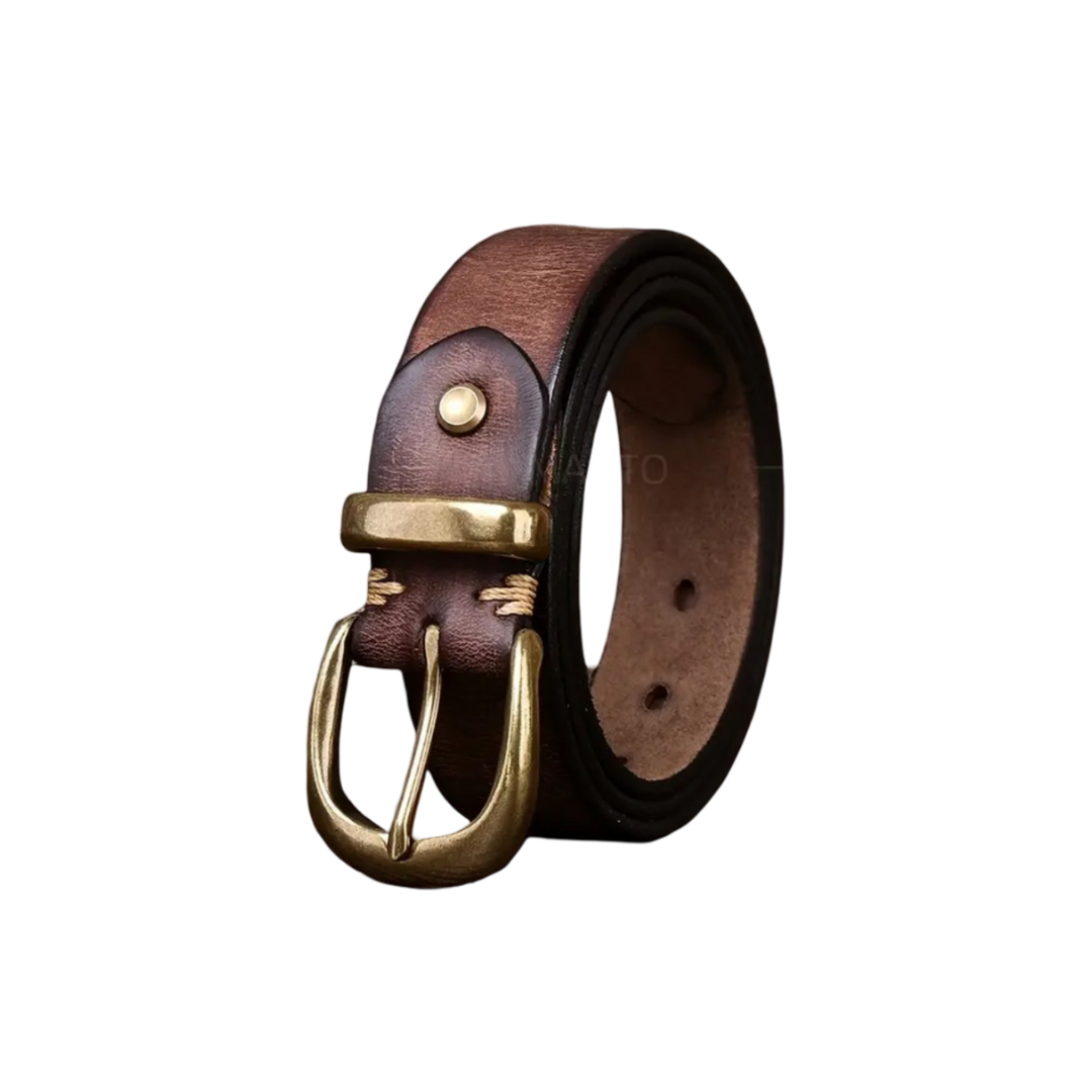 Bruno | Ceinture rétro avec boucle dorée