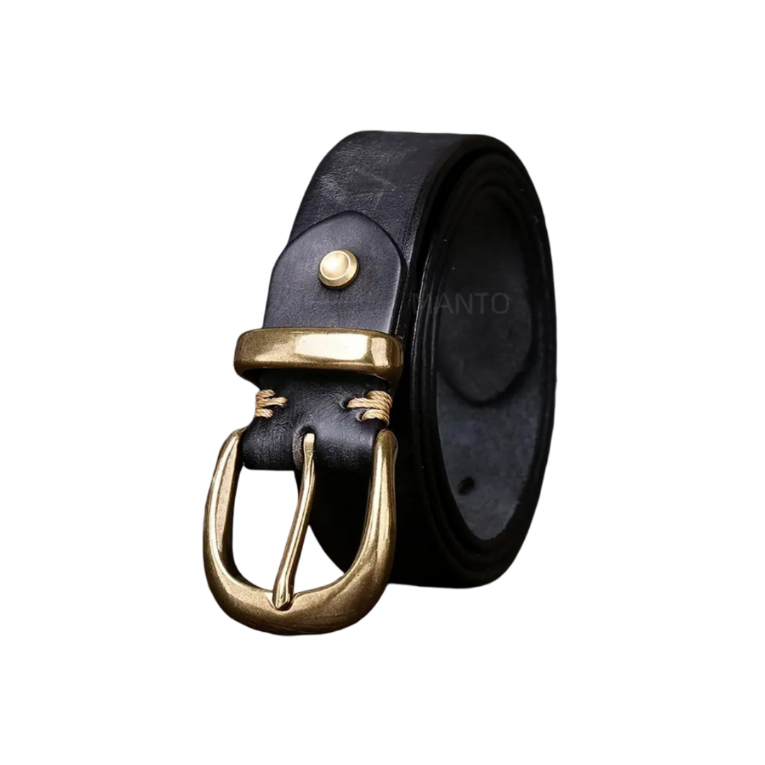 Bruno | Ceinture rétro avec boucle dorée