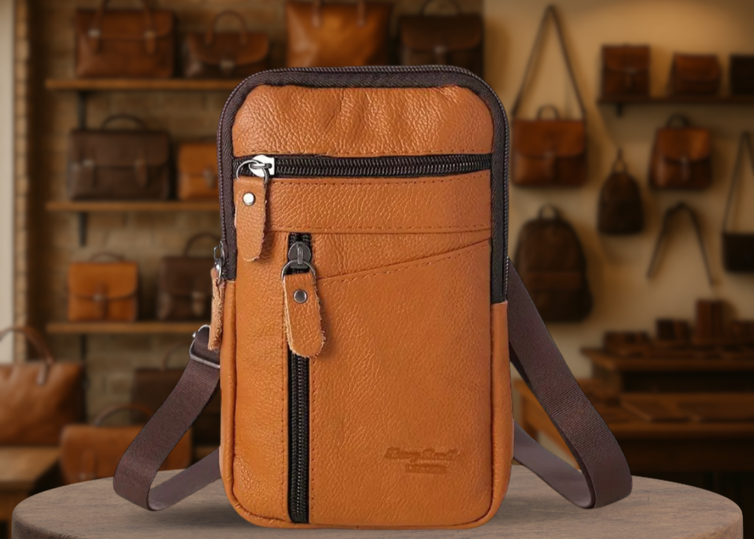 Philippe | Sac bandoulière vintage pour homme au design classique et fonctionnel