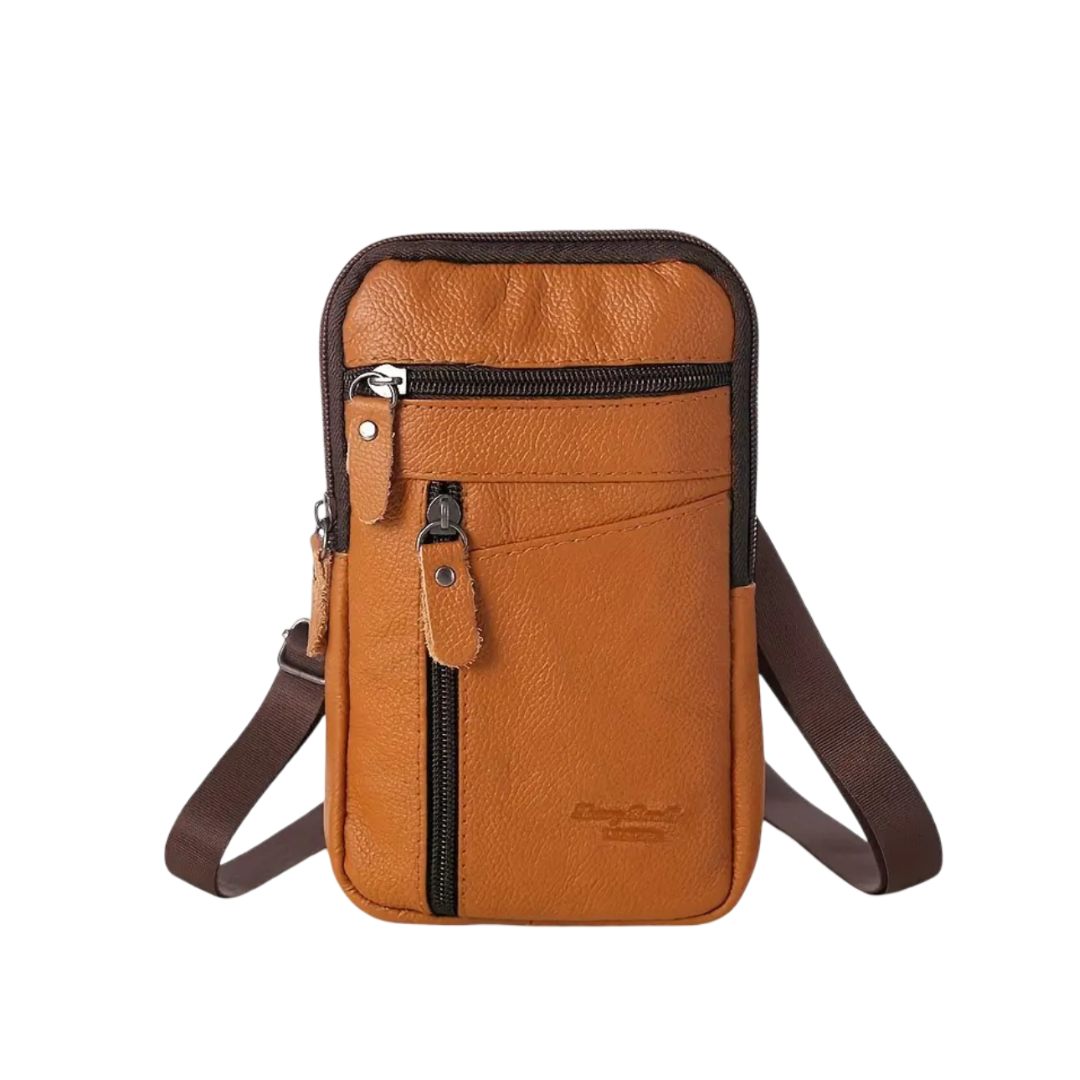 Philippe | Sac bandoulière vintage pour homme au design classique et fonctionnel