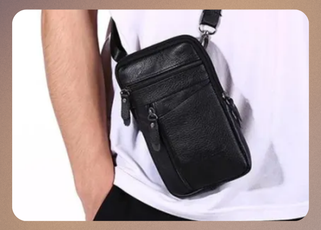 Philippe | Sac bandoulière vintage pour homme au design classique et fonctionnel
