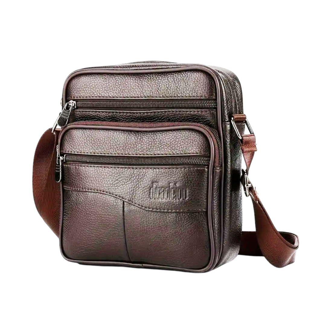 Georges | Sac bandoulière multifonction en cuir pour homme